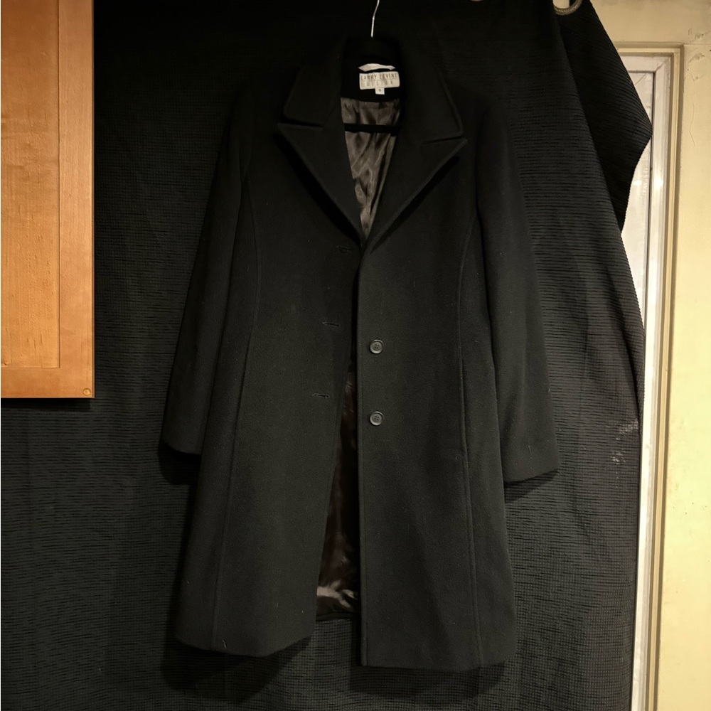 Black peacoat